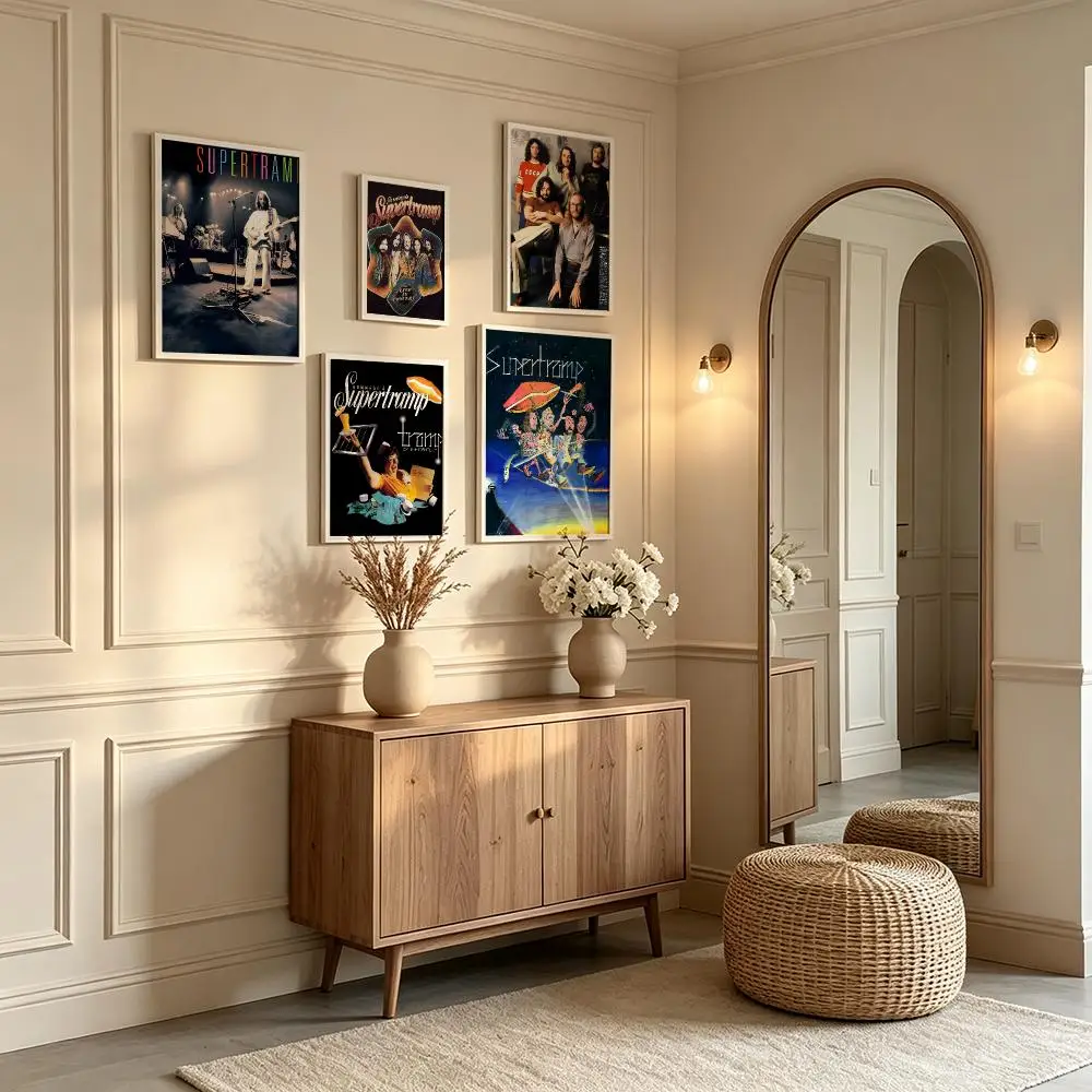 band Supertramp Poster Poster Waterproof HD Unframed Self‑Stick Decor Wall Art for Home Room Decoration Gift