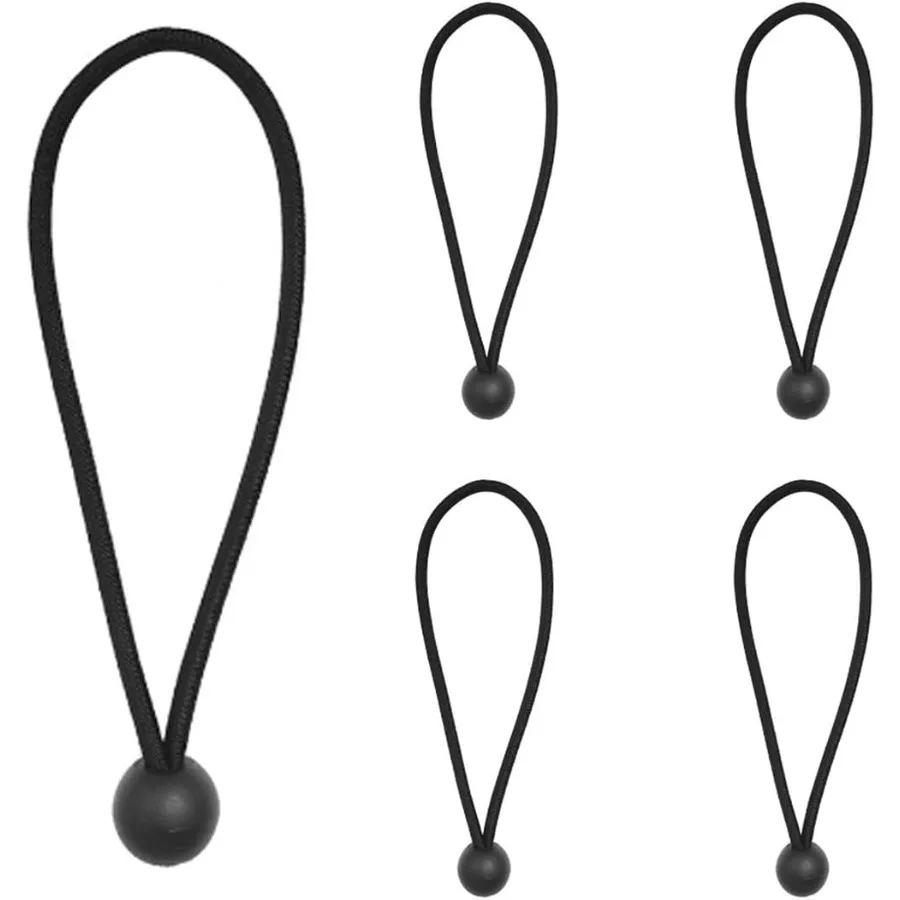 Bandas para botes de basura, color negro, se adapta a botes de basura de 13 a 30 galones, dos vendas o más, se pueden conectar para adaptarse a cualquier tamaño, bolsa de basura elástica