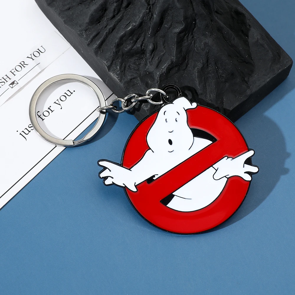 Ghostbusters Chaveiro Vermelho para Homens e Mulheres, Death Squads Chaveiro, Jóias