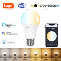 Tuya WIFI LED Smart Light Bulbs 2700-6500K Tunable White Dimmable Compatible with Alexa Google Home Group Control Smart Life APP