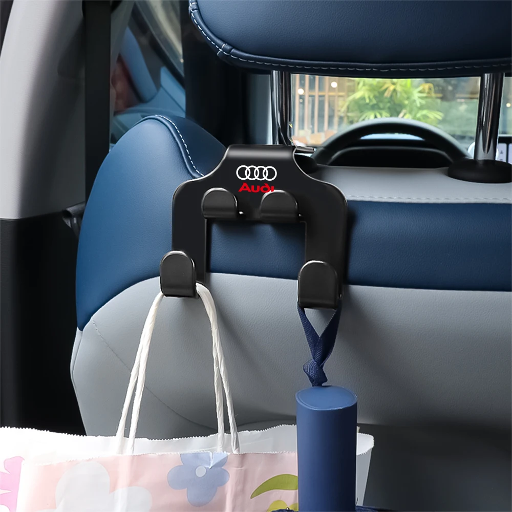 Car Rear Seat Hook Multi-function Storage Organizer Holder Center Cover For Audi B3 A4 B8 A5 A6 S7 Sline Q7 A4L A6L B5 Q2 Q3 RS8