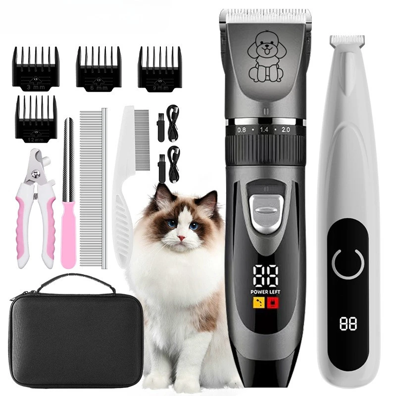 Hair Beauty Cutting Machine Cat Haircut Paw Trimmer Pets Store Dog Clippers Electric Professional Grooming Puppy Trimmer Kit