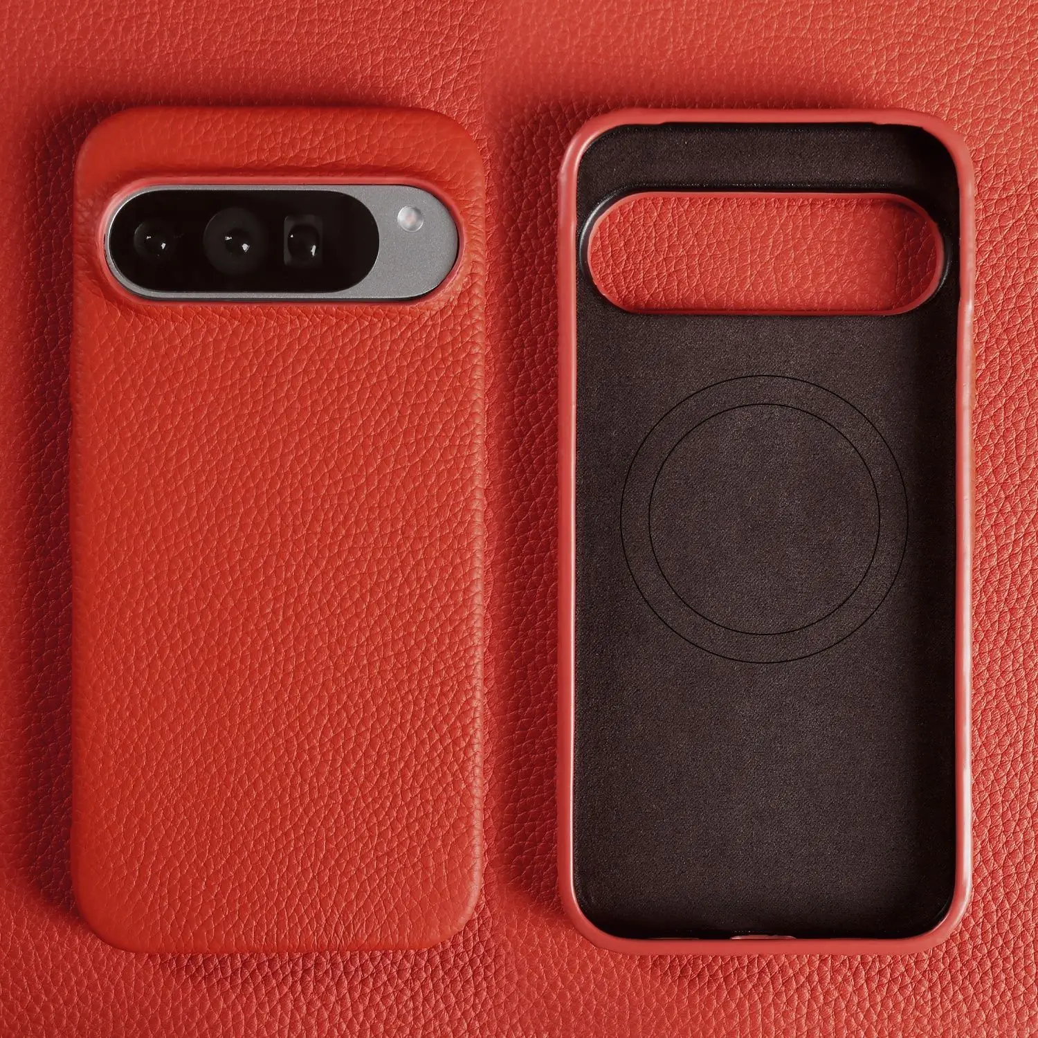 Luxe Magnetische Lederen Case Voor Google Pixel 10Pro 9 7A 8 6 Volledige Bescherming Magneet voor Magsafe Gevallen schokbestendige Cover