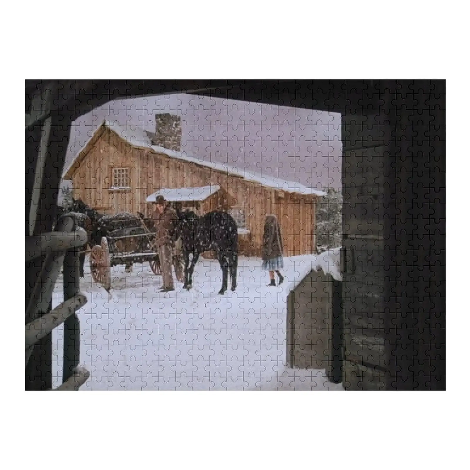 

Пазл «Зимняя в прериях», деревянная головоломка на заказ, персонализированная для детей, настраиваемый подарок ребенку, деревянная головоломка с именем на заказ