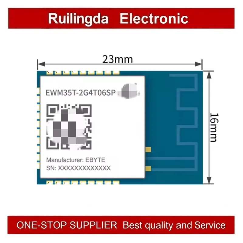 150℃ Heat Resistant Wireless Module UART 2.4G EBYTE EWM35T-2G4T06SP Fixed-Point and Broadcast Transmission SMD