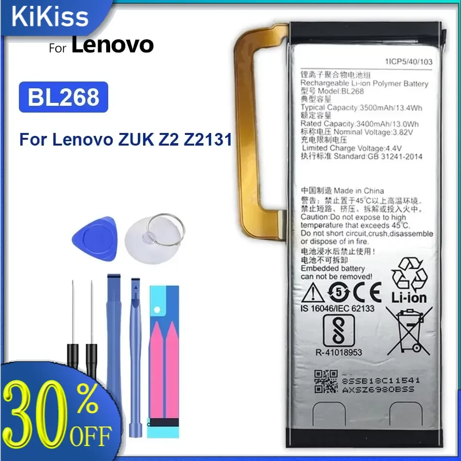 Battery For Lenovo Vibe ZUK, BL267, BL268, BL272, BL273, BL288, BL289, Z2, K6 Power, K33A42, Note 5, Z5, L78011, L78012, K5 Play