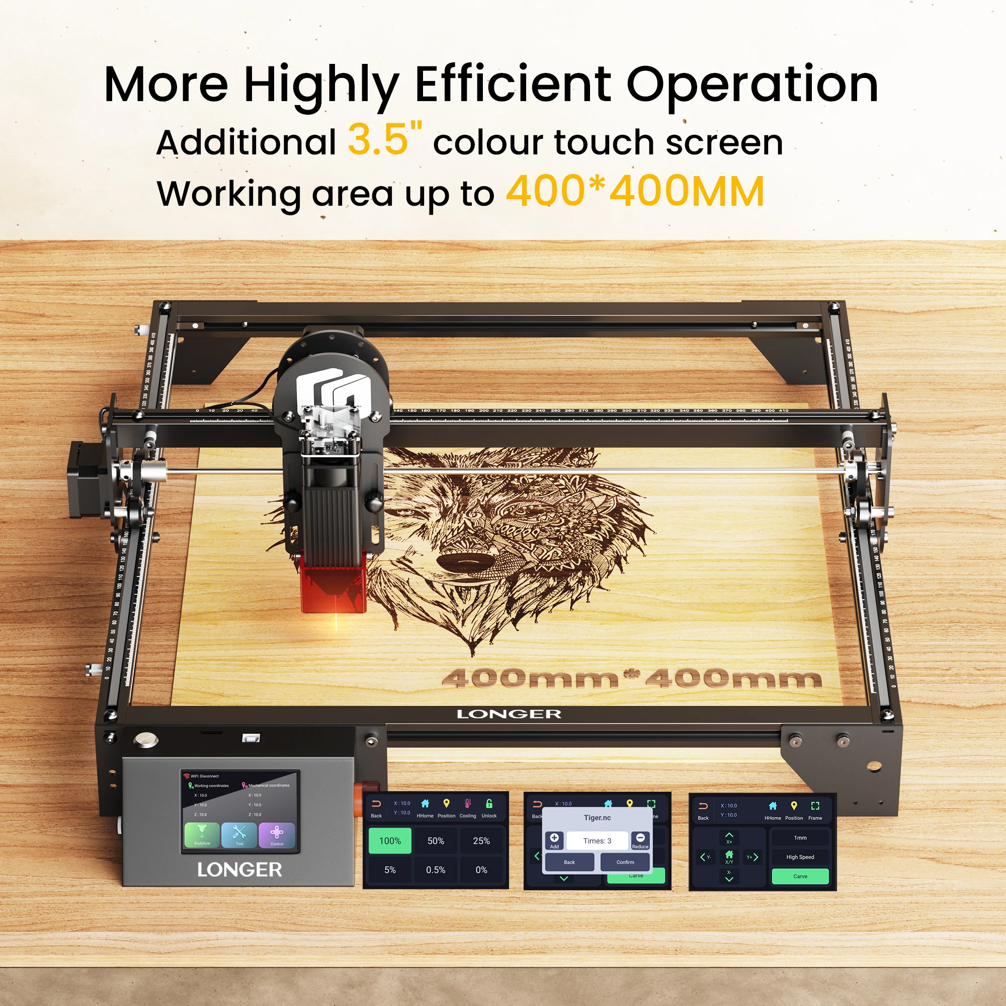 RAY5 5.5W Laser Engraving Cutting Machine WiFi/USB/APP/TF card Desktop co2 DIY CNC KIT Engraver Tools + Protective Goggles