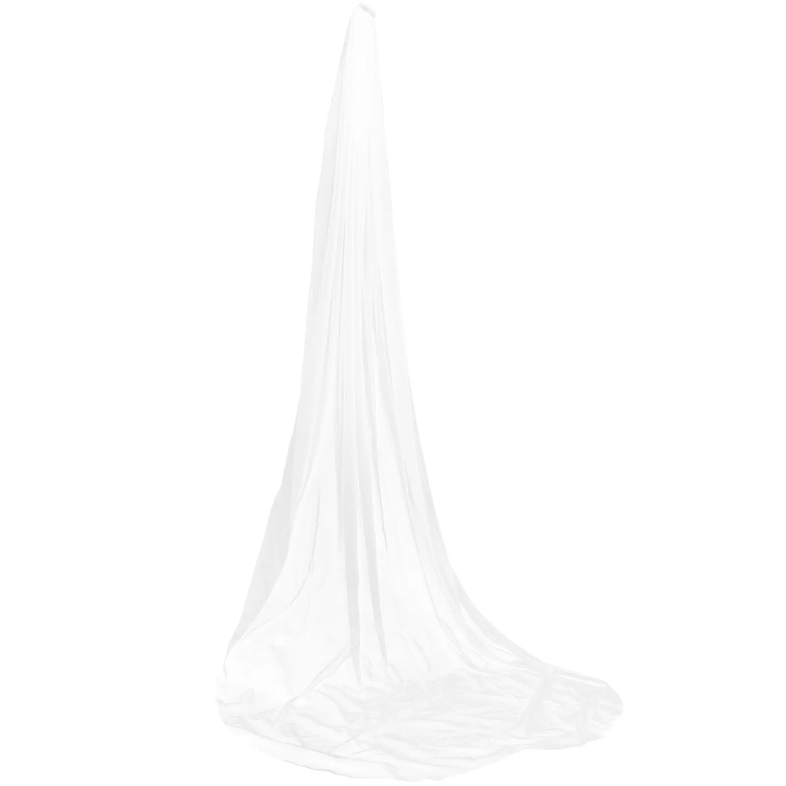 

Элегантная свадебная фата для невесты: длинная, струящаяся, белая, легкая и удобная, для торжественных церемоний