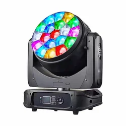 19x4 0W dioda LED RGBW reflektor do mycia/Zoom, profesjonalny DJ/oświetlenie barowe duża pszczoła oko ruchoma głowica dj disco światła sceniczne stroboskopowy