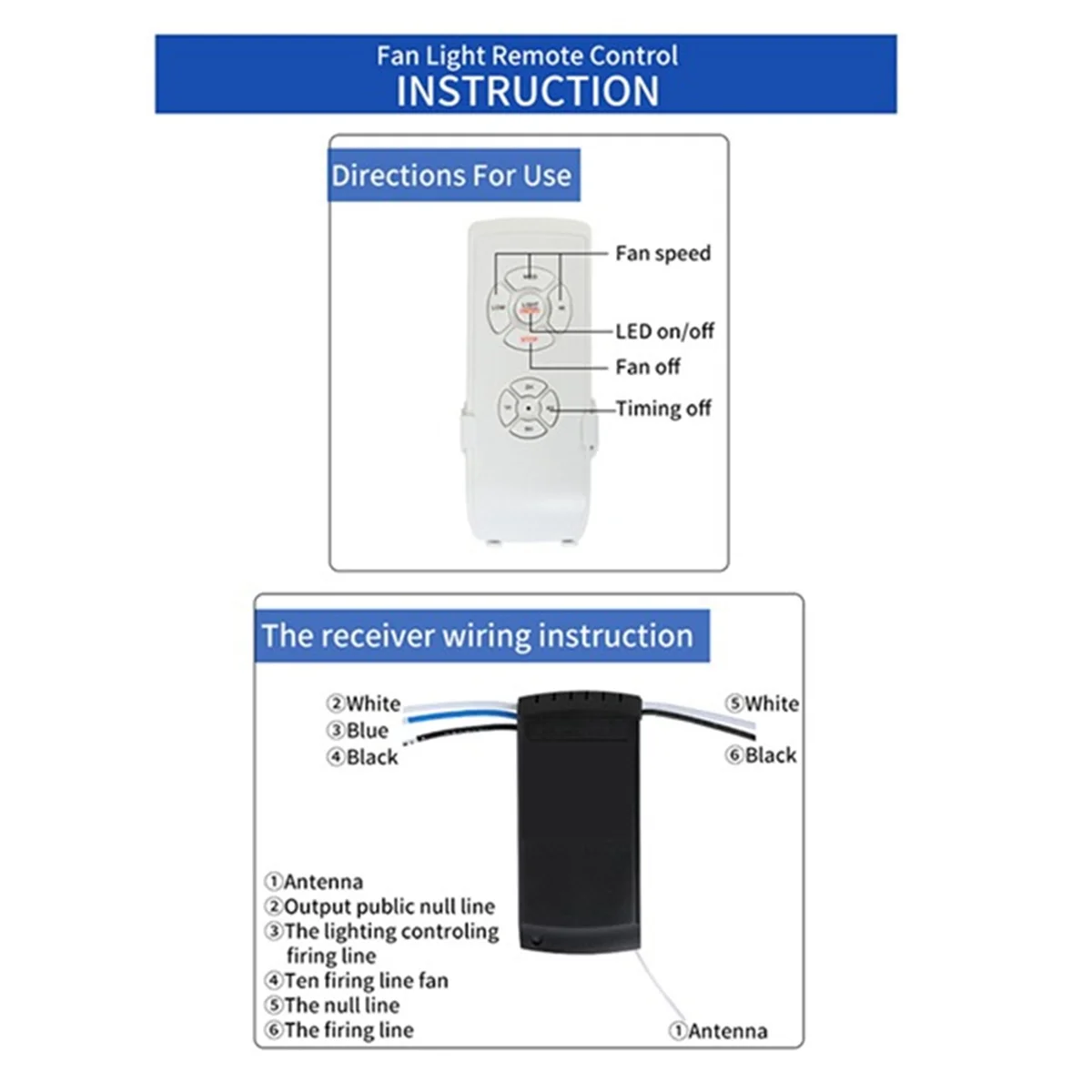 

Efficient Ceiling Fan Remote Control Kit, Universal Ceiling Fans Light Remote