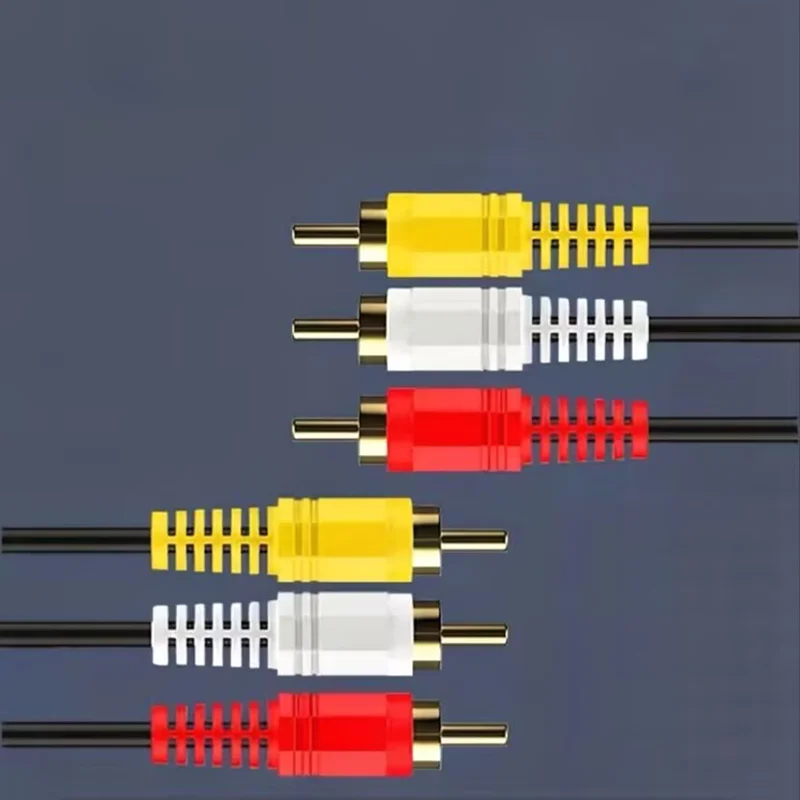 1.5M/3M/5M/10M/20M 3 RCA Male to RCA Plug Splitter 3RCA Adapter Cable Audio TV DVD Video Adapter AV Cable