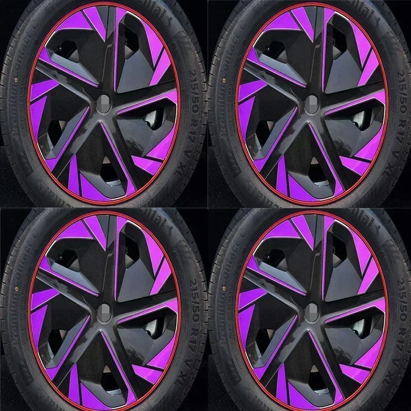 For MG MULAN MG4 EV 2022 2023 4PCS/SET Hub Wheel Sticker 17-18-Inch Automobile Full Cover Car Accessories