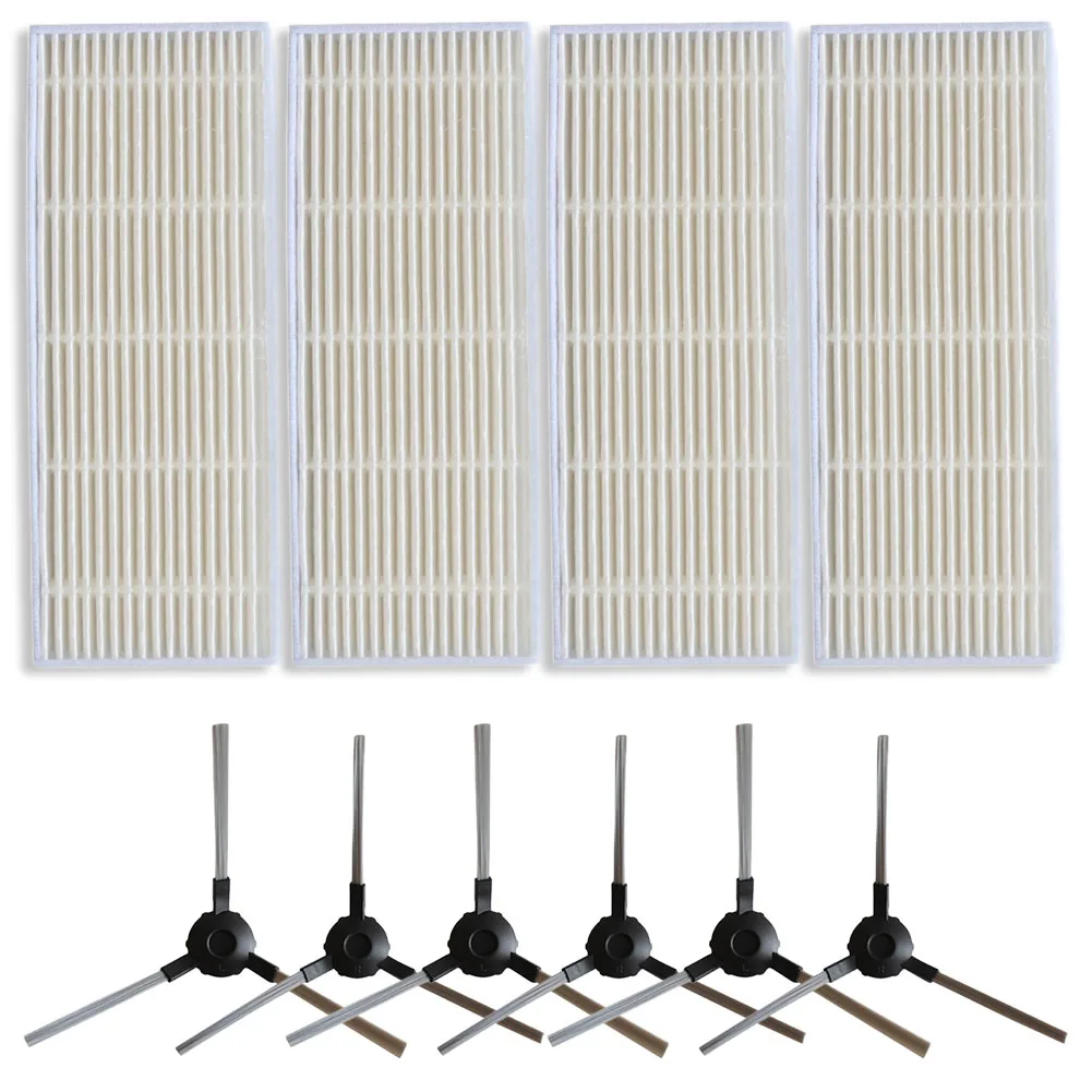 

Filters Side Brushes 1 Set Accessories Easy Installation Parts Plastic+Nylon+Filter Paper Replacement Brand New