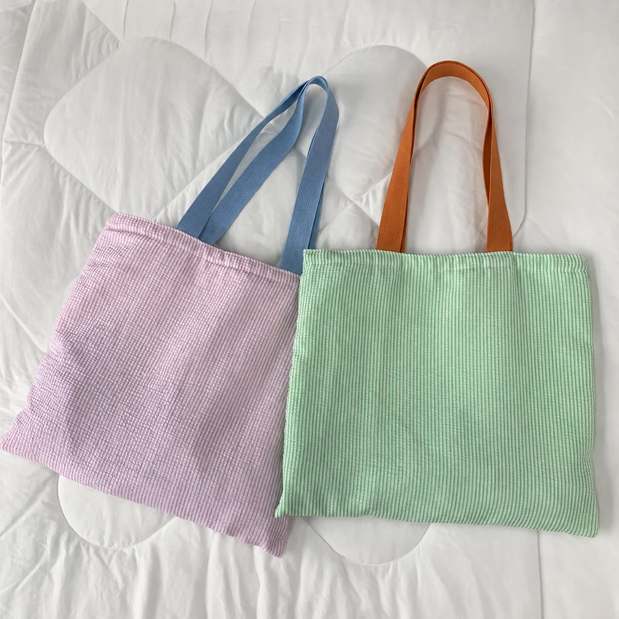 Color Block Tote Soft Texture Large Capacity Handbag Daily Commute Bag Versatile Canvas Tote Bag For Shopping Daily Use School