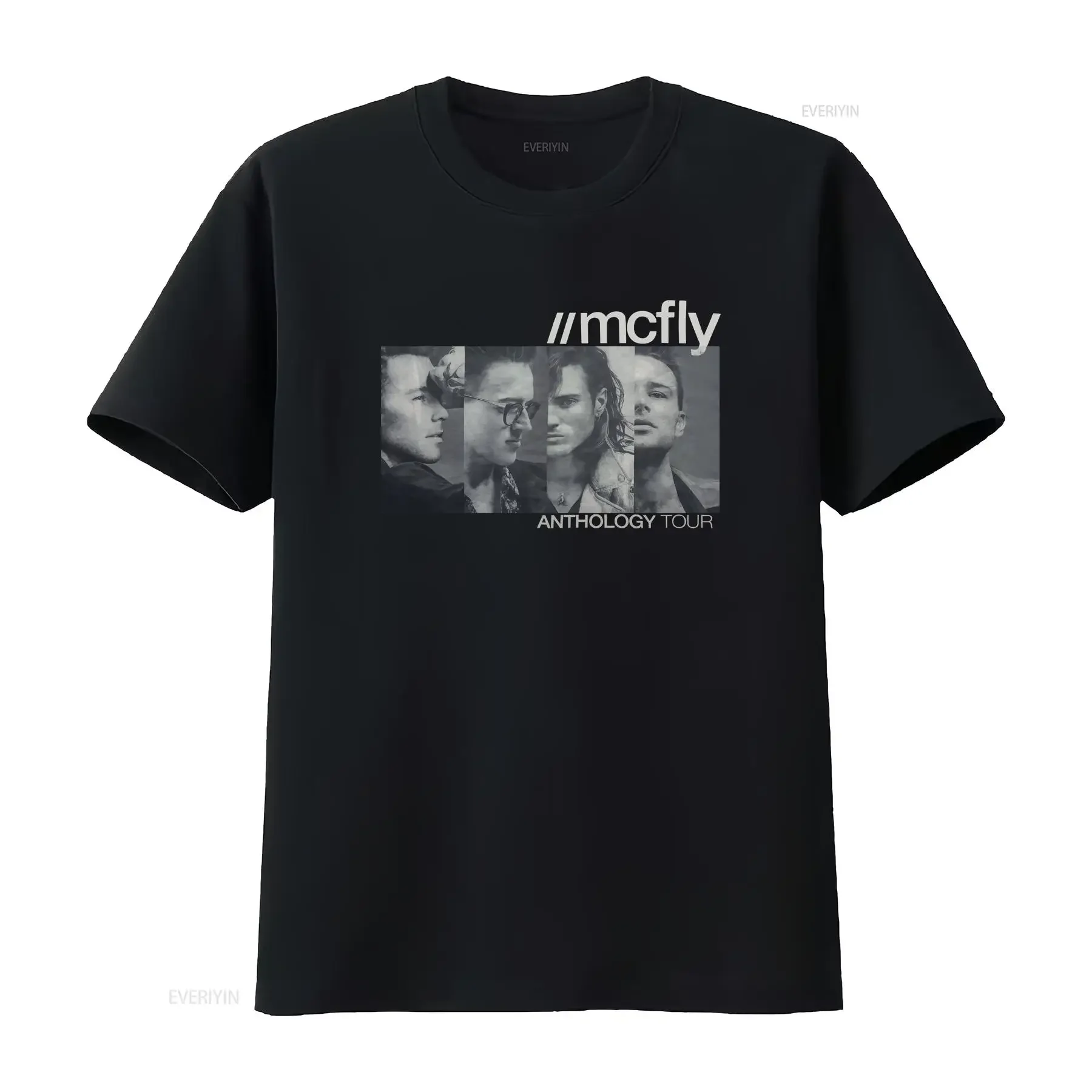 McFly Anthology tour official T Shirt 2016 size M Busted vintage Washed Slightly Top For Everyday Wear Stretched homme Soft