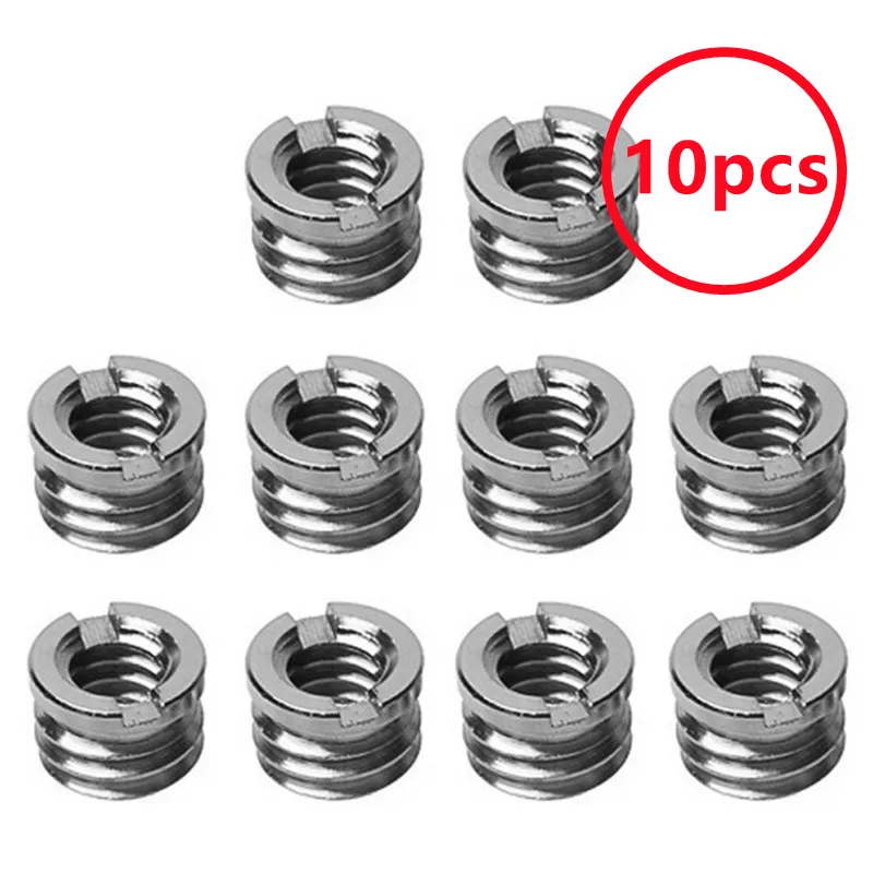 10 Chiếc Camera Vít Đai Ốc 1/4 Đến 3/8 Inch Chuyển Đổi Đầu Vít Adapter Chuẩn Vít Nhanh Vít Gắn Chân Máy Adapter ốc Vít