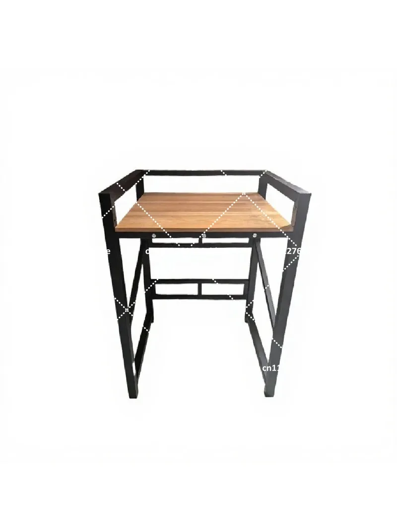 Heavy Duty Stackable Washer Dryer Shelf - Steel & Wood Combo, Front Load Laundry Organizer Rack