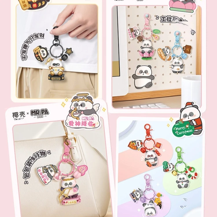 New Mr.Pa Key Chain Blind Box Toys Panda Mr.Pa Pendant Anime Figures Mr.Pa Panda Mysterious Box Keychain Accessories Kids Gifts