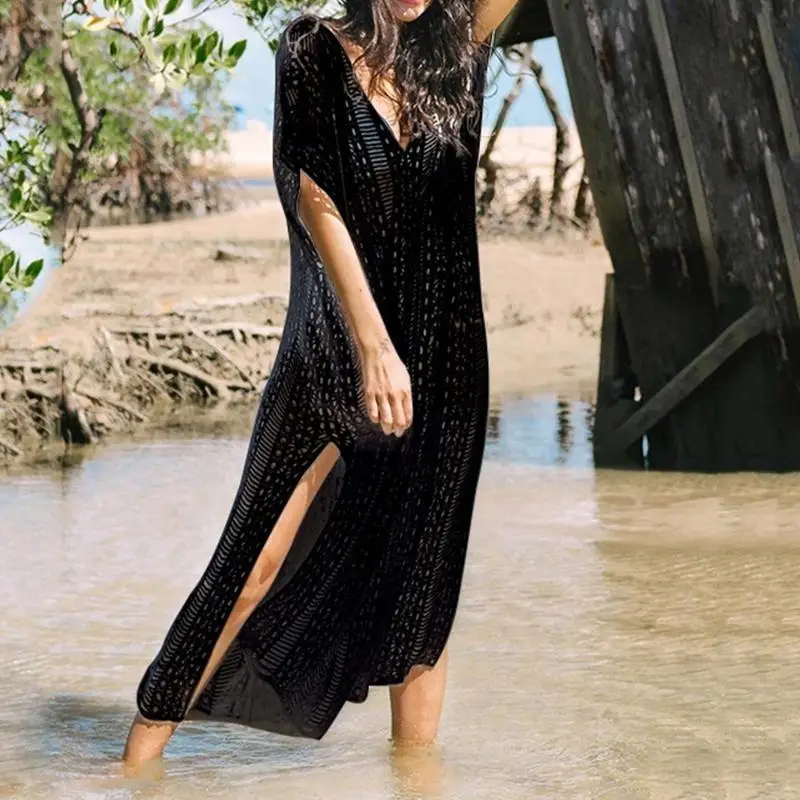 Bohemian Traje baño encubrimiento playa crochet para crucero playa verano