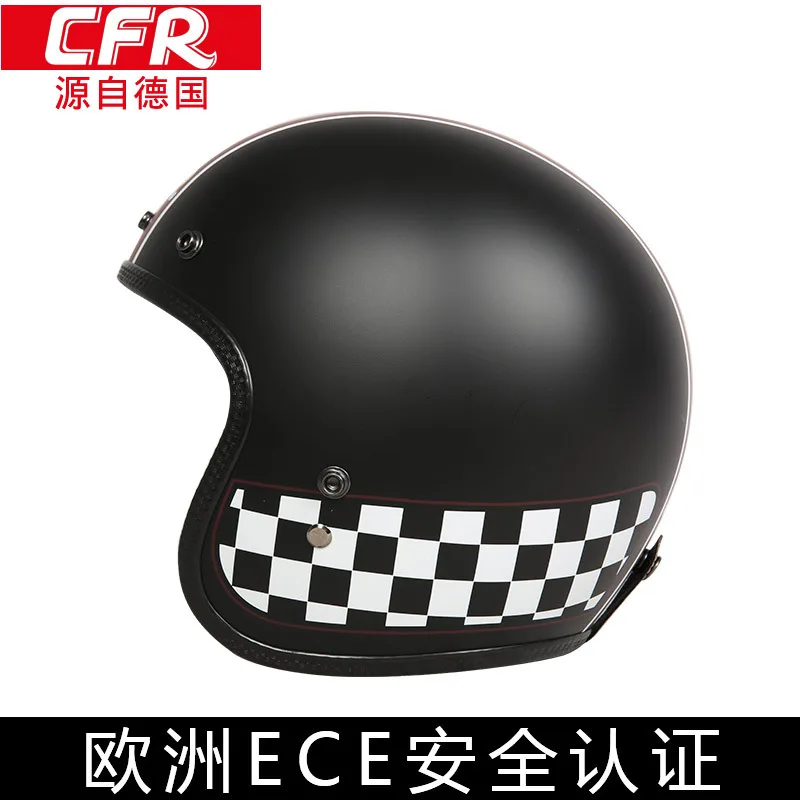 

Fiberglass Moto Open Face Motorcycle Helmet Summer Riding Safety Cascos 3/4 Jet Casque Racing Motocross Helmet Dot Ece Approved