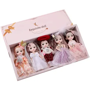 باربي الأميرة هدية مربع مجموعة ملابس الفتاة قابلة للتبديل واقعية لعبة دمية بالجملة الصين البر الرئيسي BJD دمى أفضل 8 دمى باربي رخيصة مبيعا - No8