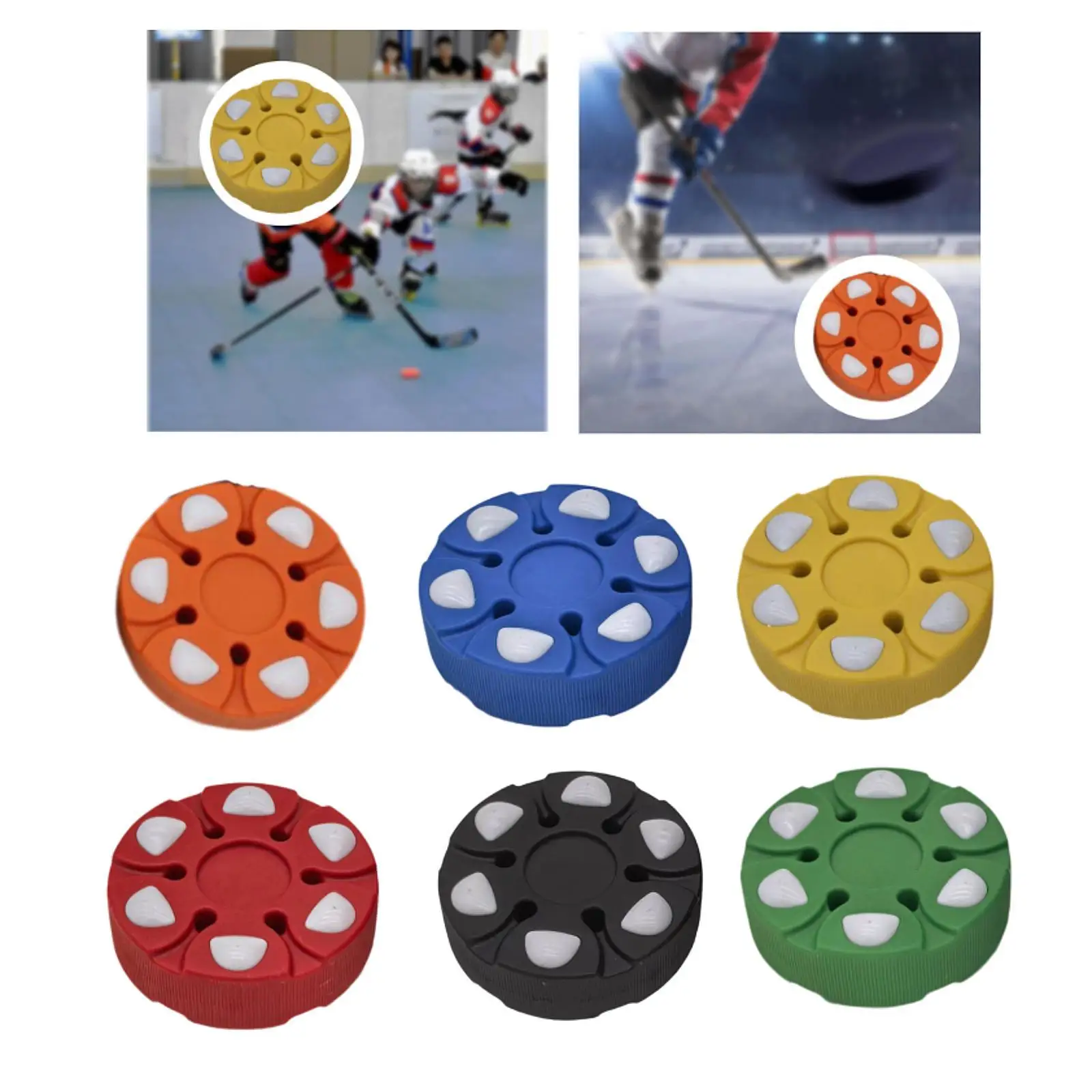 

Roller Hockey Puck Hockey Street Puck Gift Practicing Equipment Street Floor Training Ball Hockey Ball for Sports Competition