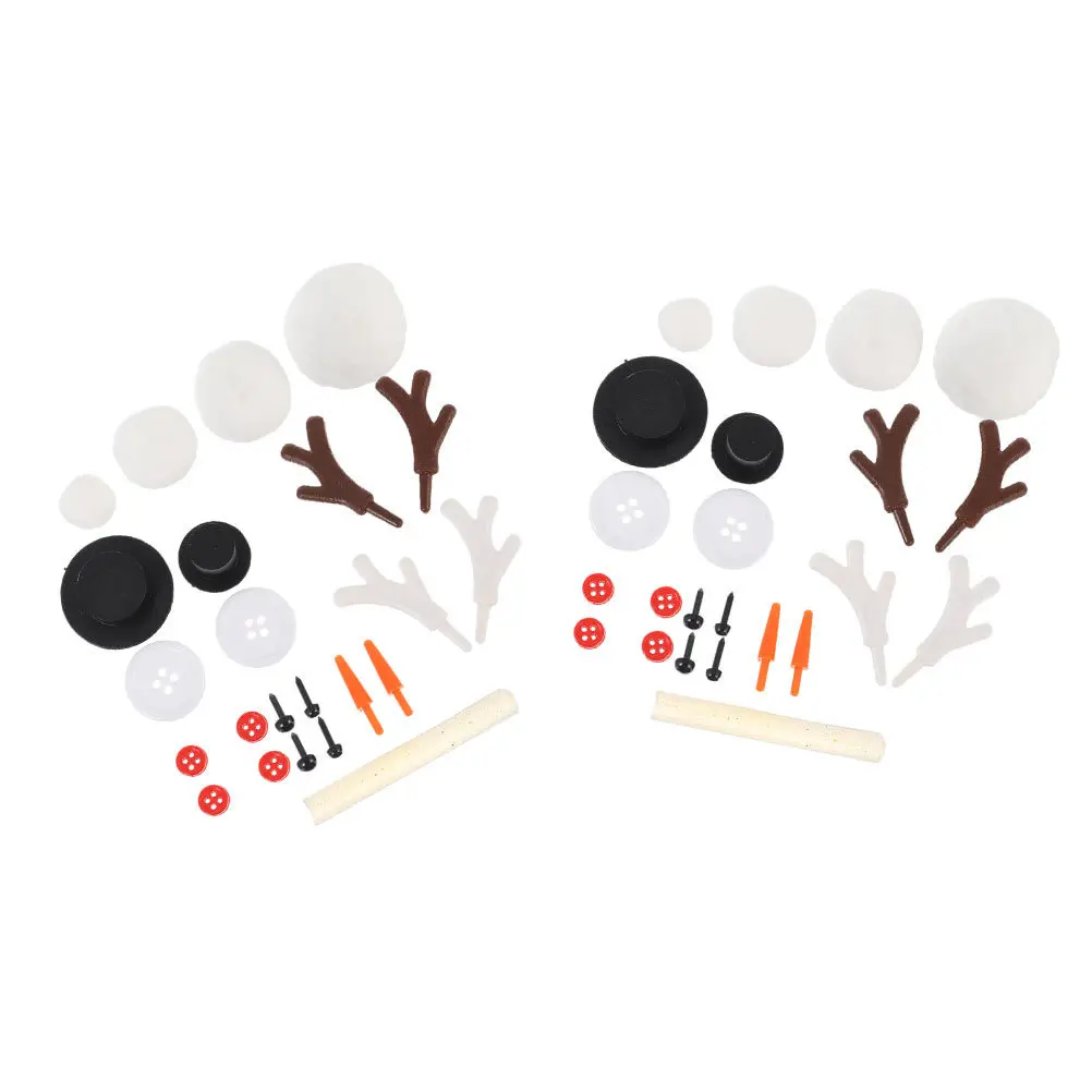 مجموعتان من مواد رجل الثلج DIY خفيفة الوزن لتزيين رجل الثلج في الهواء الطلق وعيد الميلاد وعيد الميلاد والشتاء