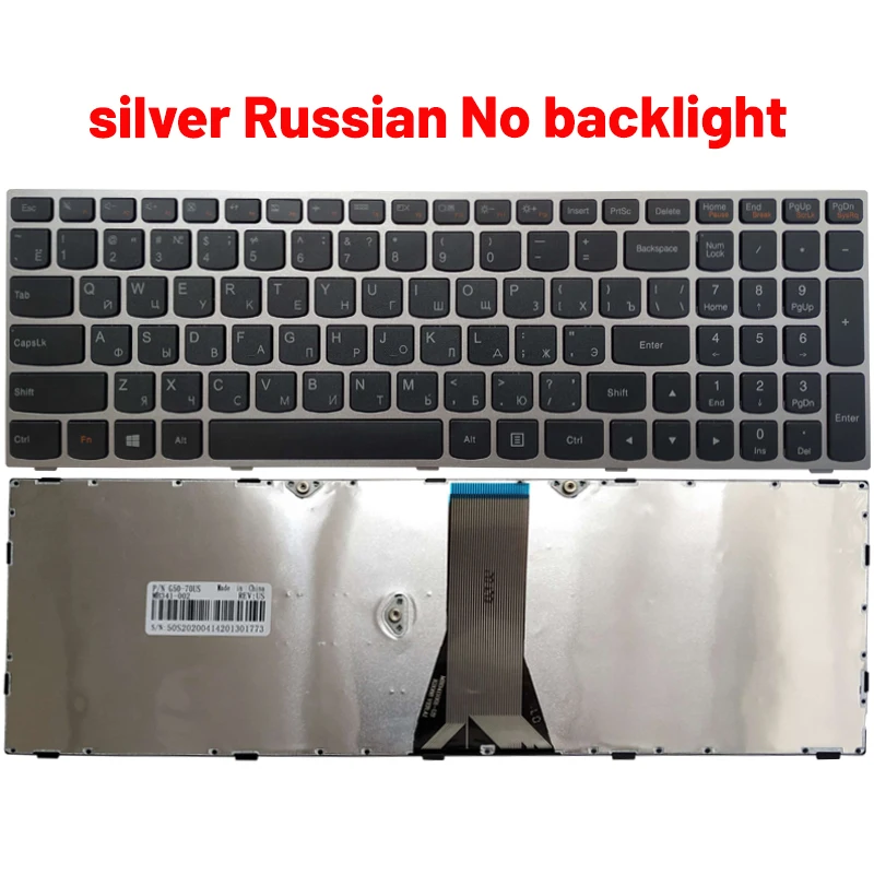 Russian/Spanish laptop Keyboard FOR LENOVO ideapad 500-15ISK 500-15ACZ 300-15IBR 300-15ISK 300-17ISK 305-15 305-15IBD 305-15IBY