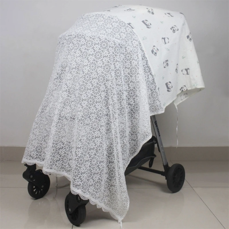 Full Coverage Strollers Fly Net Breathable Mesh Sun Protections for Baby 425F