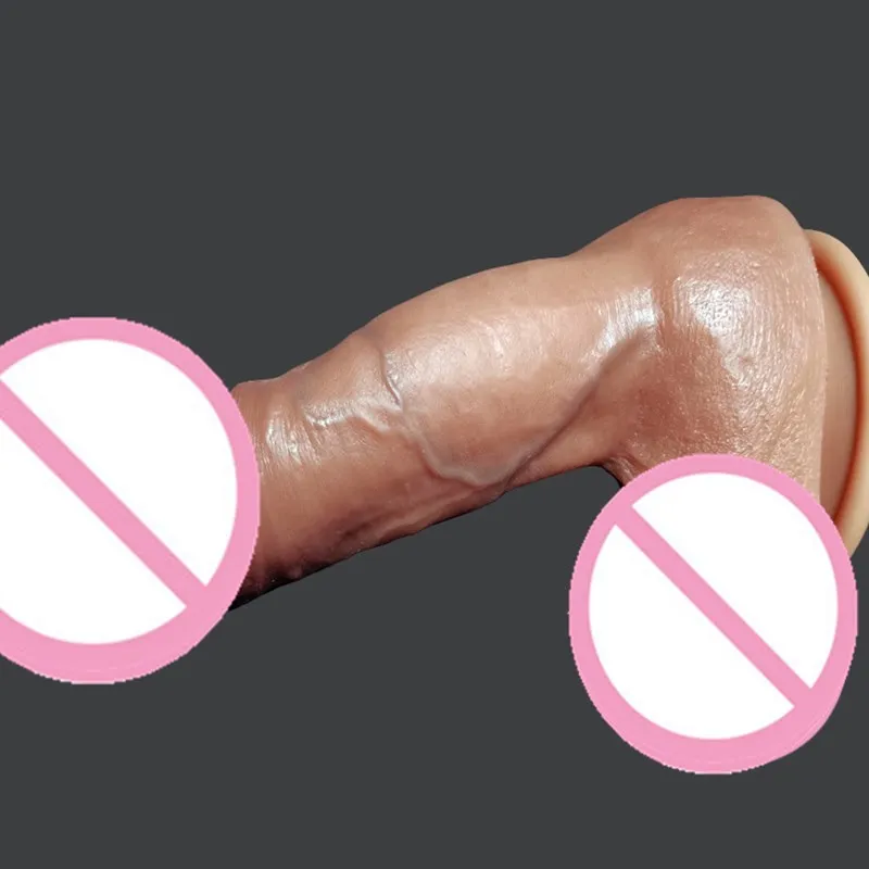Silicone Skin Feeling Big Dick Realistic Dildo For Women G Spot Stimulate Soft Penis Females Masturbation Adult Lesbian Sex Toys