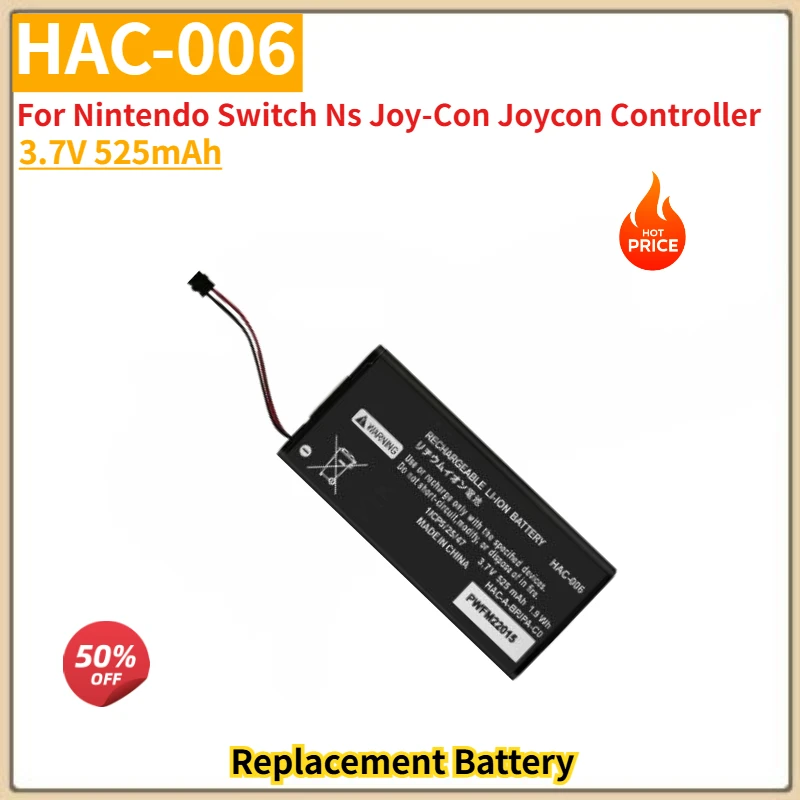 

High Quality HAC-006 Battery 3.7V 525mAh for Nintendo Switch Ns Joy-Con Joycon Controller Brand New Replacement Battery