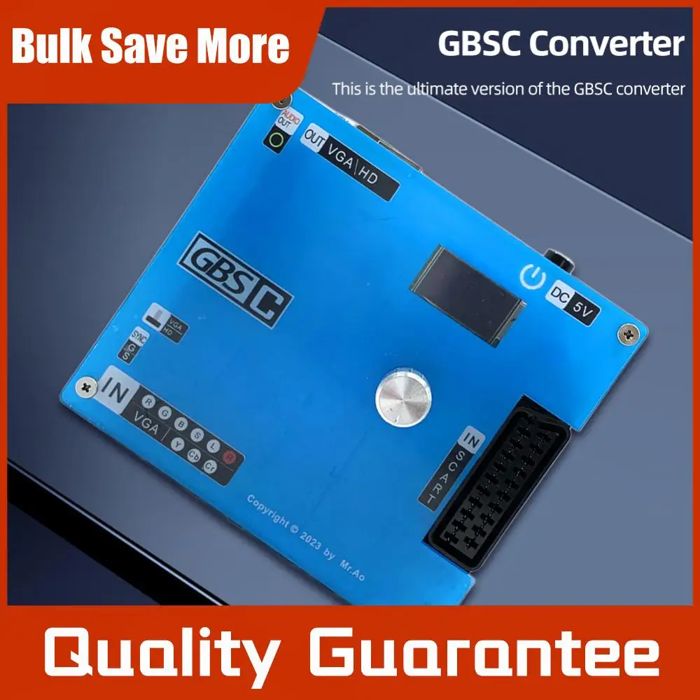

Видеоконвертер GBS Control с ЖК-экраном, конвертер GBSC для аркадных игр, преобразователь RGBS RCA/VGA в VGA/RCA для консоли PlayStation2