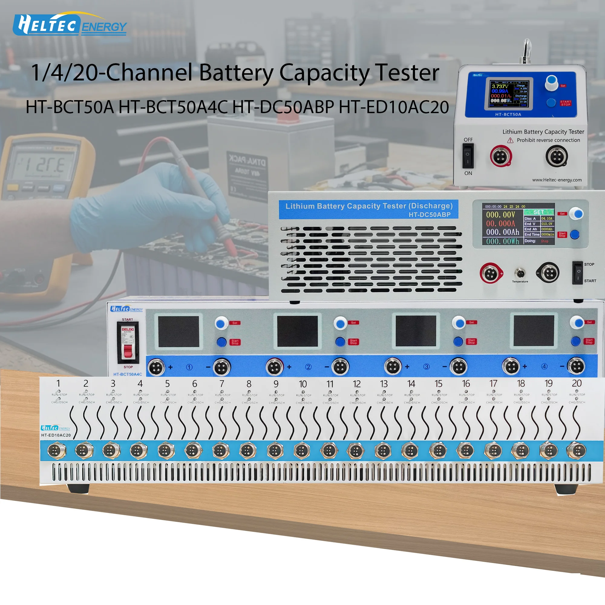 Lithium‑ion Battery Capacity Tester Cell Charge Discharge Cycle Equalization Analyzer 1/4/20‑Channel 0.3‑120V Battery Pack Aging Capacity Detector for NCM LFP LTO Ni‑MH Single Cell & Finished PACK Testing