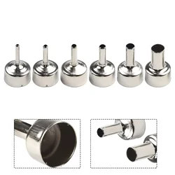 6pcs Universal Welding Nozzles For 858D+ 8586 Soldering Station Hot Air Gun Welding Nozzle 3mm 4mm 5mm 6mm 8mm 12mm