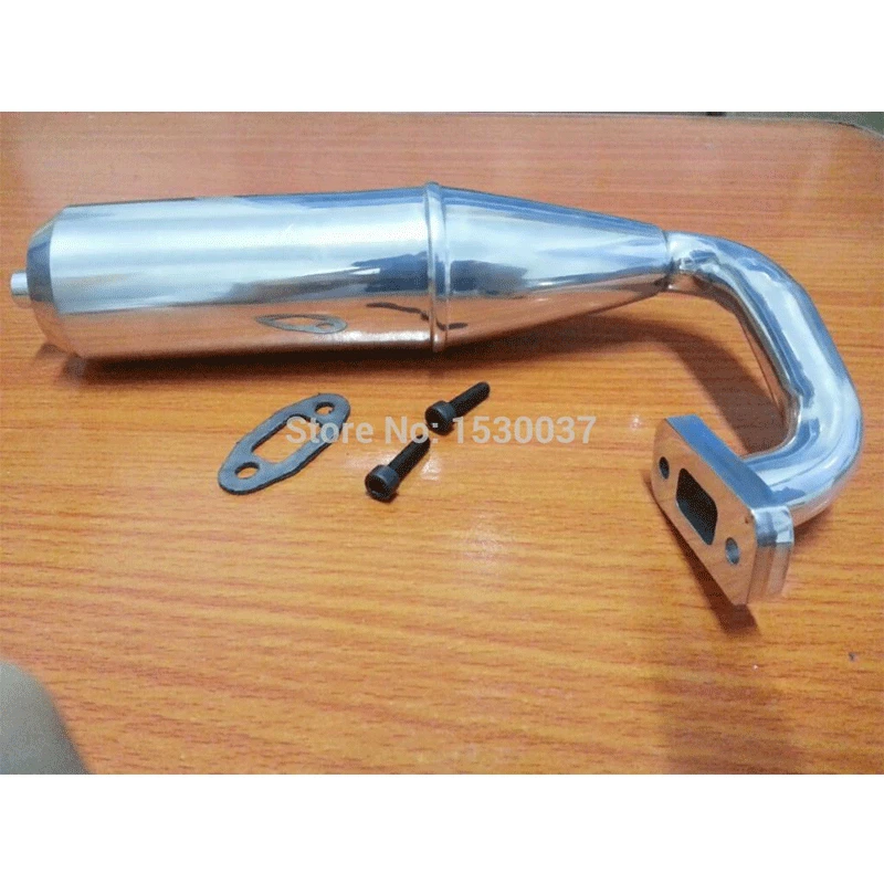 Aluminum Side Exhaust tuned Pipe for 1/5 HPI Rovan Km Baja 5b SS FG Monster Truck Rc Car Parts