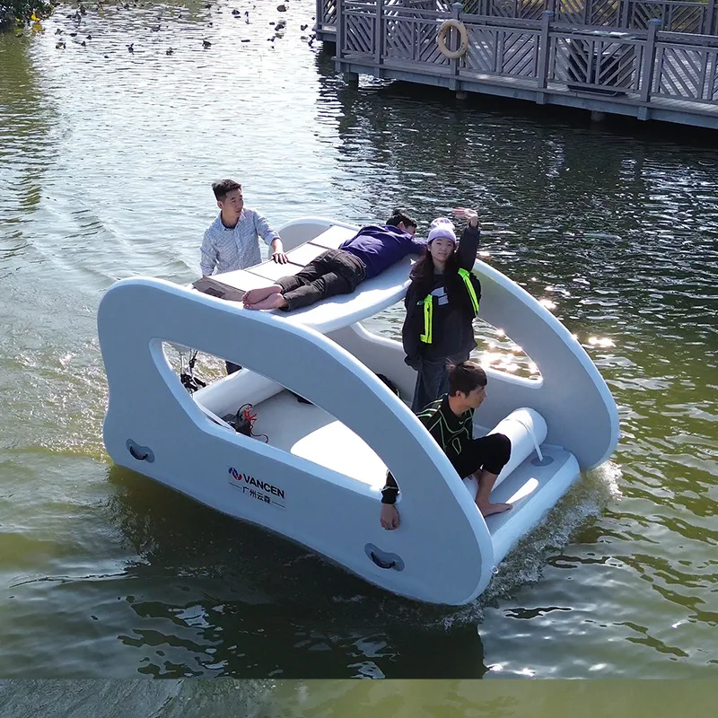 Solar Water Electric Inflatable Yacht Resort Inflatable Boat Fishing Camping Boat Kayaking Assault Boat