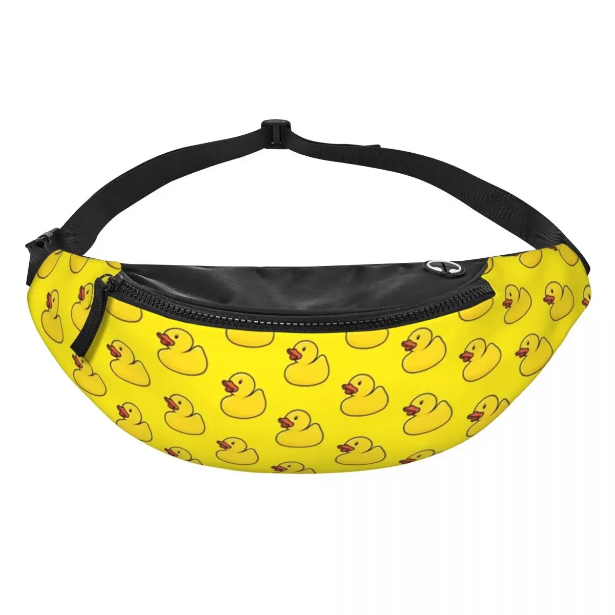 Yellow Rubber Ducks Fanny Pack Men Women Custom Crossbody Waist Bag for Cycling Camping Phone Money Pouch