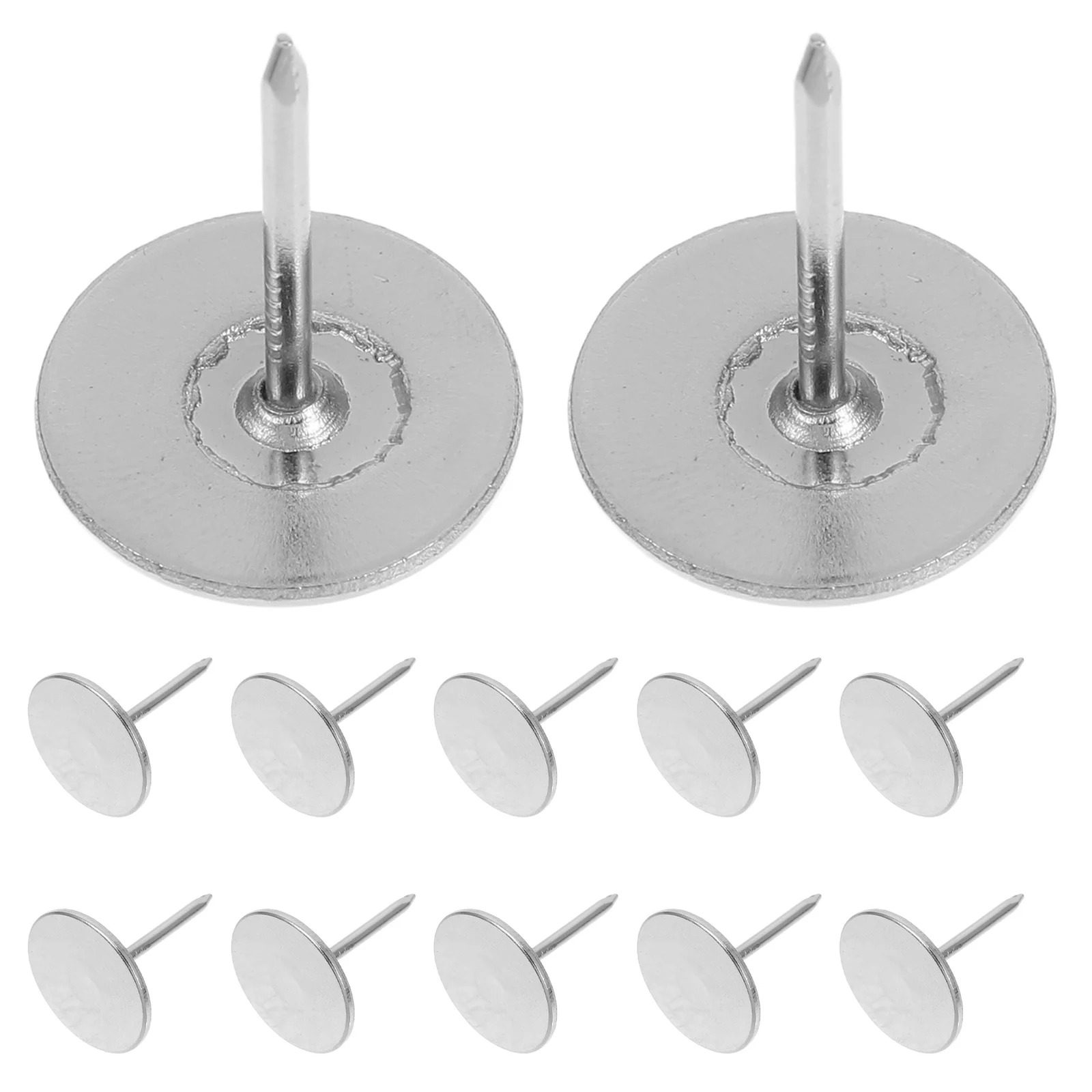 

20pcs Flat Head Thumb Tacks Metal Push Pins For Furniture Sofa Craft Diy Decoration Home Office Use Couch Pin Small Tacks