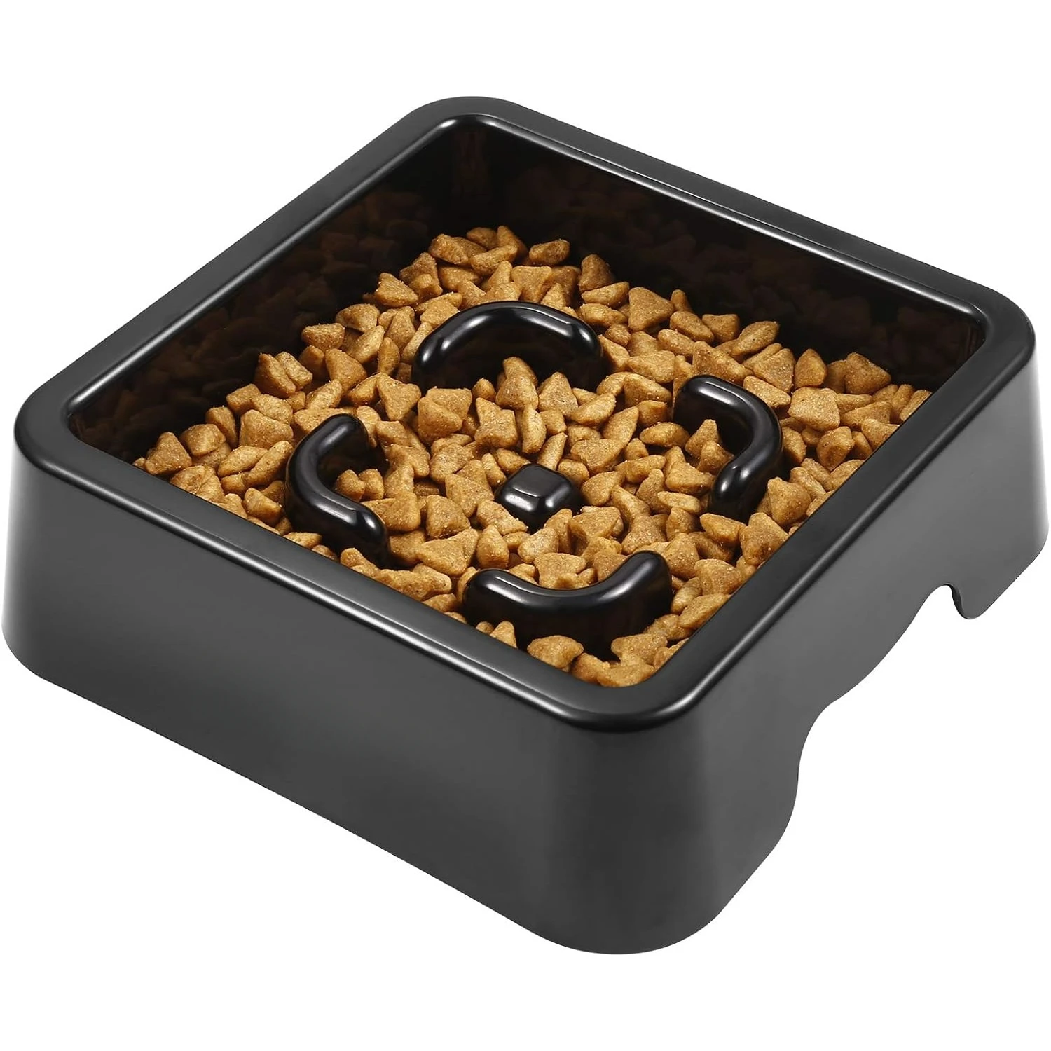 Small Slow Feeder Dog Bowls Stop Bloat Bowl Anti-Choking &Anti-Gulping & Fun Feeding Bowl Puppies eat bowl slowly