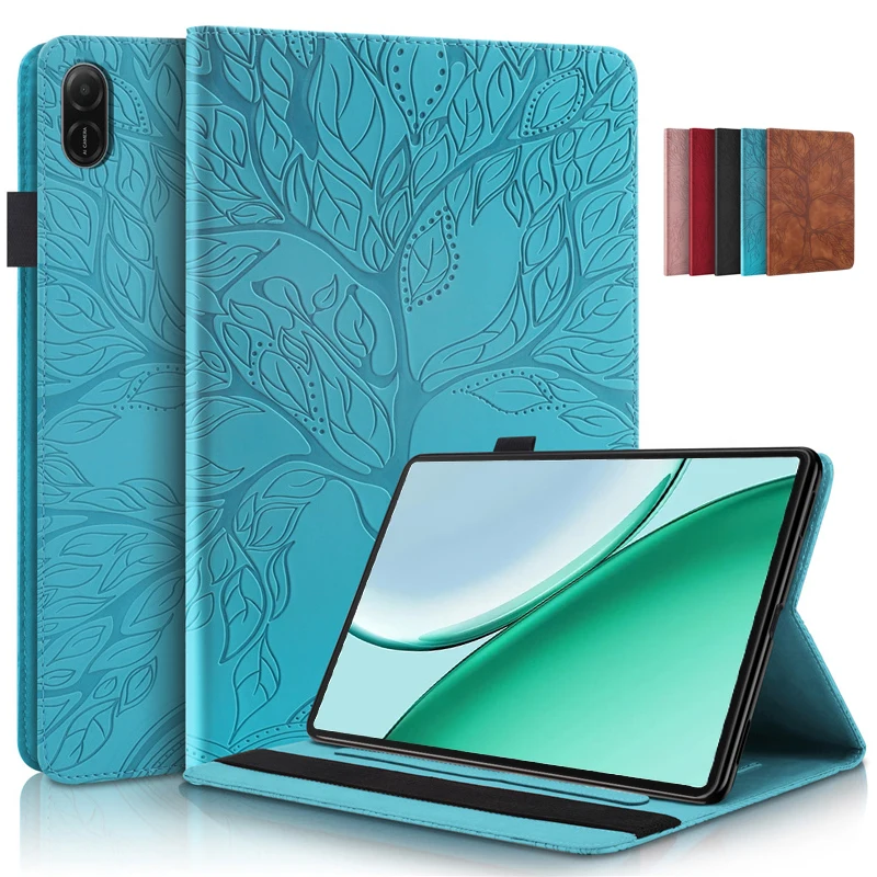 Tablet Coque For Honor Pad X8b Case 11 inch Emboss Tree Flip Wallet Stand Cover For Funda Honor Pad X8b X8a Case Cover