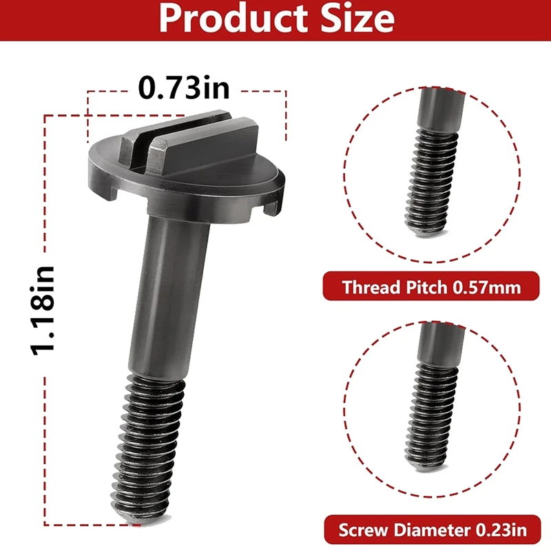 1Stk. 06-75-100 Ersatz der Klingen unterlage Schraube schwarz für Milwaukee 1/4-20 m18 Multi tool