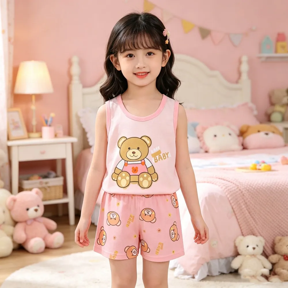 Cotton Children's Pajamas Sets for Boys Pyjamas Baby 6 to 9 12 18 Months Cute Cartoon Blue Dinosaur Yellow Cars Kids Pijama 1-6T