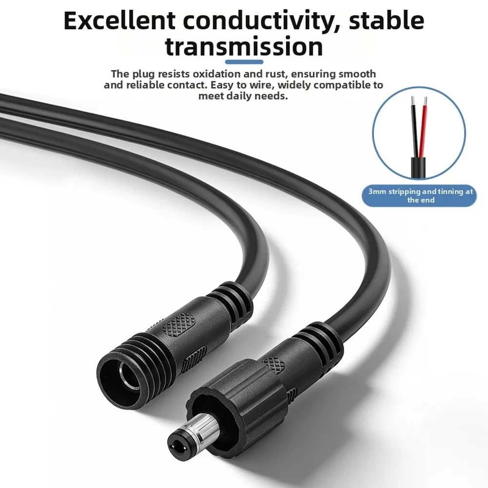 2.1mm Female To 2.5mm Male 5.5mm X 2.1mm To 2.5mm Adapter For Home Office Organization 16cm Optimal Length Neat Organized Setup