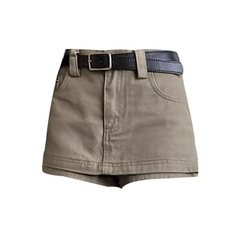 

Denim Skirt Women's 2025 New A-word Hip-wrapped High-waisted Shorts Skirt