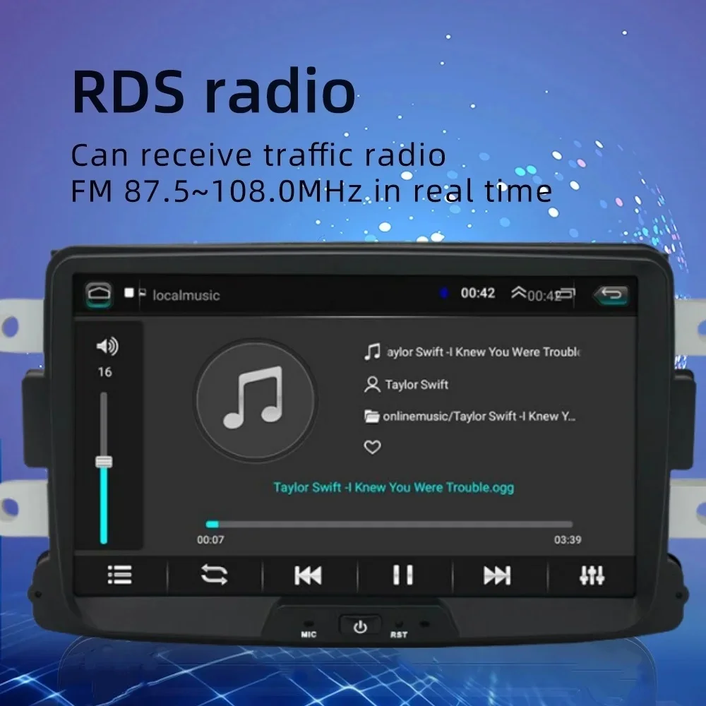 Radio samochodowe Android dla Dacia Logan Dokker Duster Sandero Lodgy dla Renault Captur Symbol Autoradio Carplay Nawigacja multimedialna