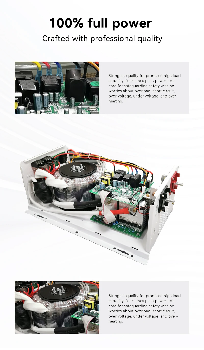 1KVA 5KVA 6KVA تيار مستمر إلى التيار المتناوب موجة جيبية نقية عاكس الطاقة Solax خارج الشبكة العاكس 3kw التردد المنخفض RV جهاز تحكم يعمل بالطاقة الشمسية العاكس