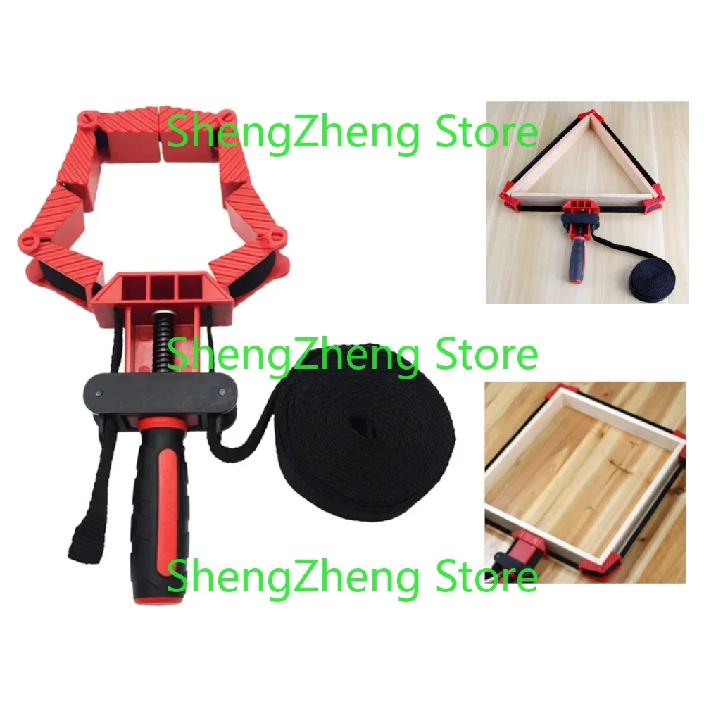 Woodworking Soft Belt Strap Clamp Versatile Durable with Foldable Clamping Blocks Ideal for DIY Projects Round Frame