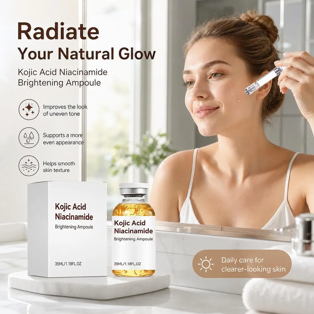 1/2/3PCS Kojic Acid Niacinamide Whitening Serum Intensely Hydrating Deep Moisturizing Nourishing Essence 35ml