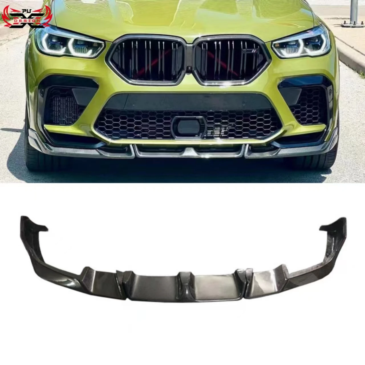 

LD style Carbon Fiber Front Bumper Lip Body Kit For BMW X6M F96 Retrofit accessories