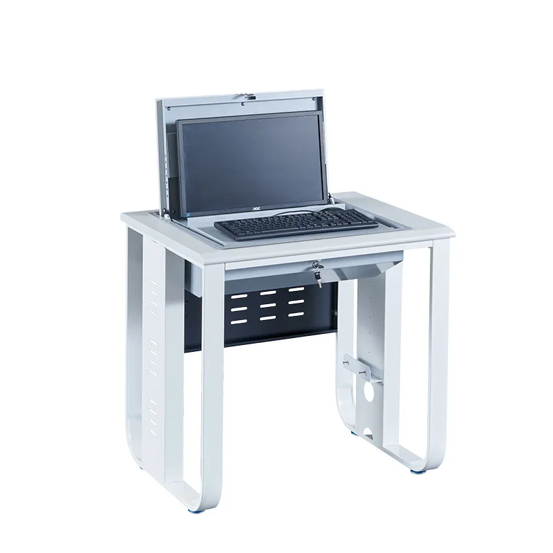DSA flip computer desk school computer room computer room cloud host training table microcomputer classroom hidden  desk
